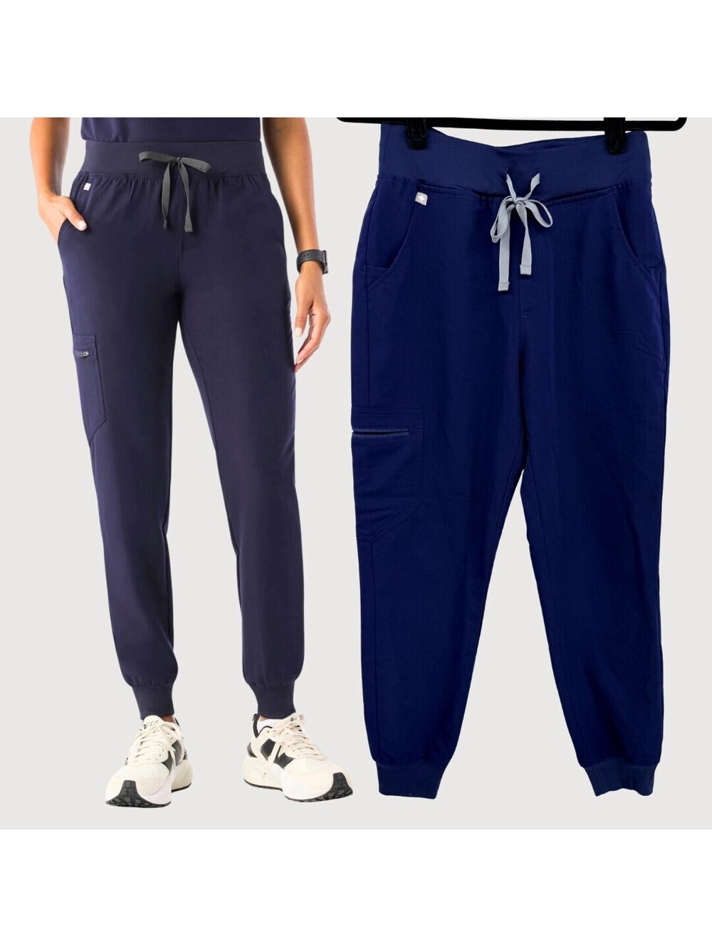 FIGS Zamora Jogger Scrub Pants Navy Small Petite